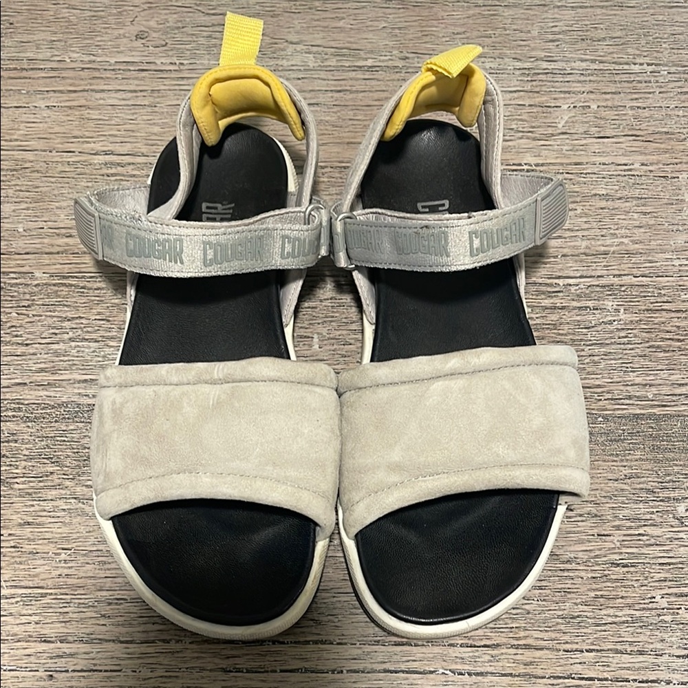 Cougar grey and Yellow Leona Sandal 8